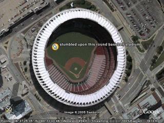 stumbled upon this round baseball stadium