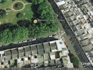 Where Jon lived in London