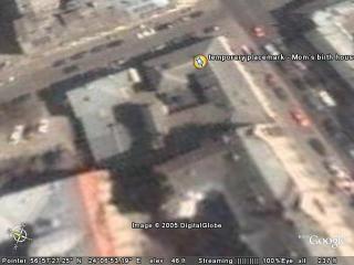 temporary placemark - Mom's birth house