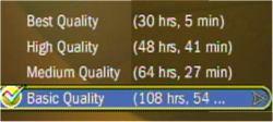 TiVo storage space