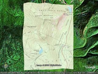 Old Man of the Mountain Topo Overlay